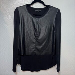 Generation Love New York Silk Crew Neck Blouse Black Size S
